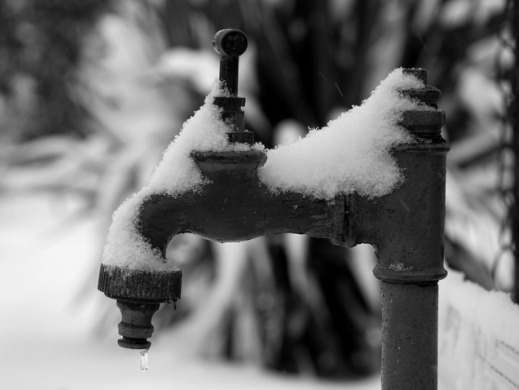Frozen tap water